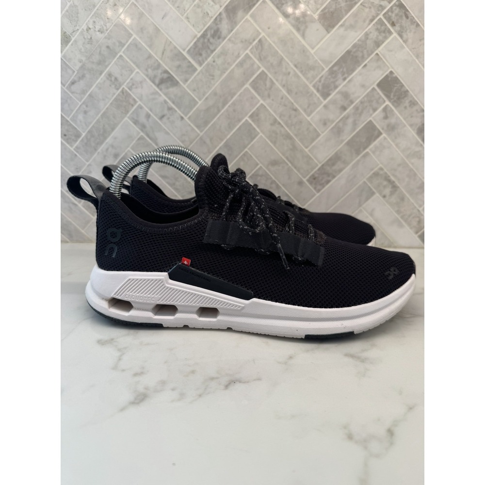 On Cloud Running Cloudeasy Shoes Sneakers Womens 9 Black White Athletic Lace Up
